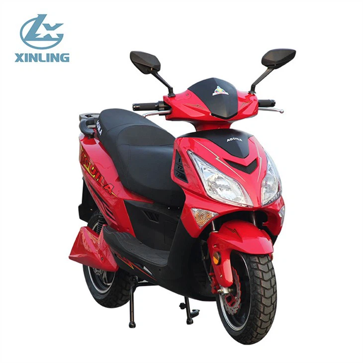 Red Electric Motorcycle